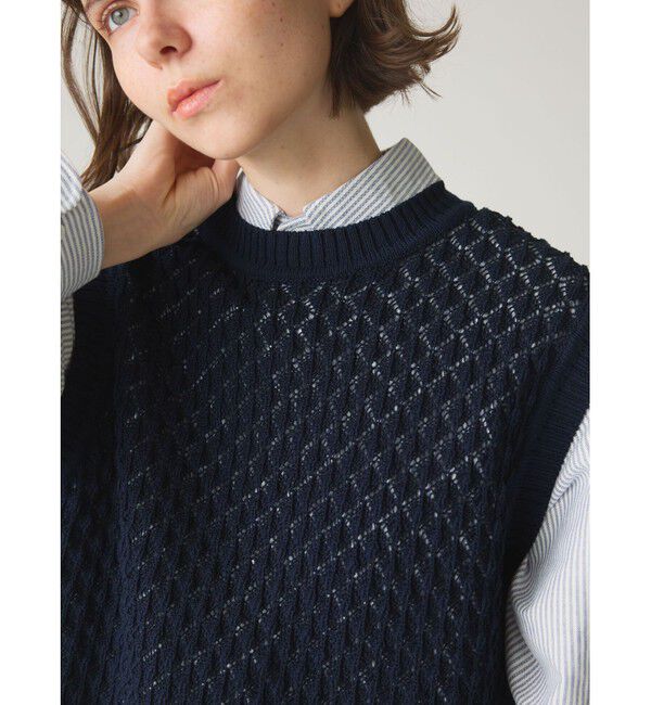 MidiUmi「MidiUmi メッシュニットベスト」|ベスト・ジレ|