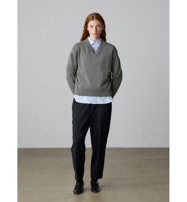 MidiUmi「MidiUmi Vネックニットプルオーバー」|ニット・セーター|