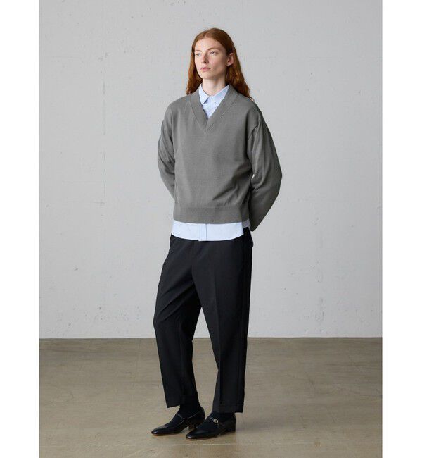 MidiUmi「MidiUmi Vネックニットプルオーバー」|ニット・セーター|