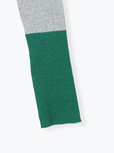 Te chichi TERRASSE「袖バイカラーリブニット」|ニット・セーター|