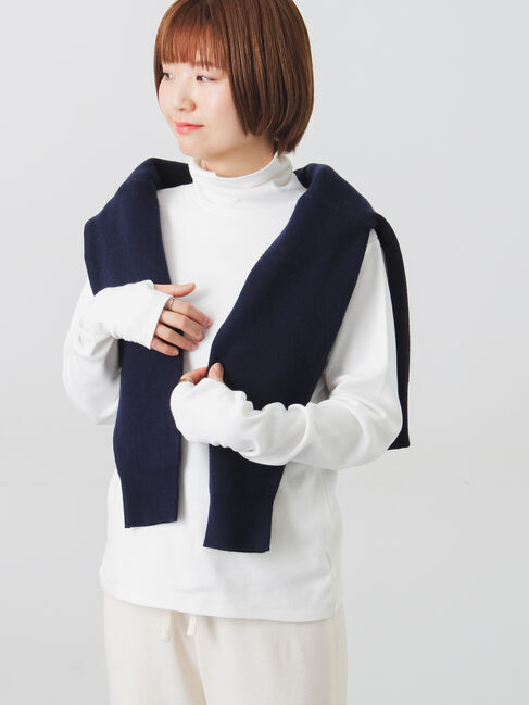 Lugnoncure「スムース起毛ハイネックカットソー」|Tシャツ・カットソー|オフホワイト