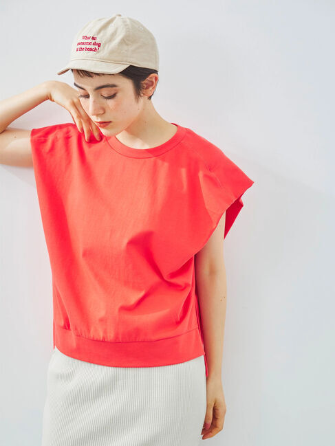 SM2「[接触冷感]肩タックフレンチスリーブカットソー」|Tシャツ・カットソー|