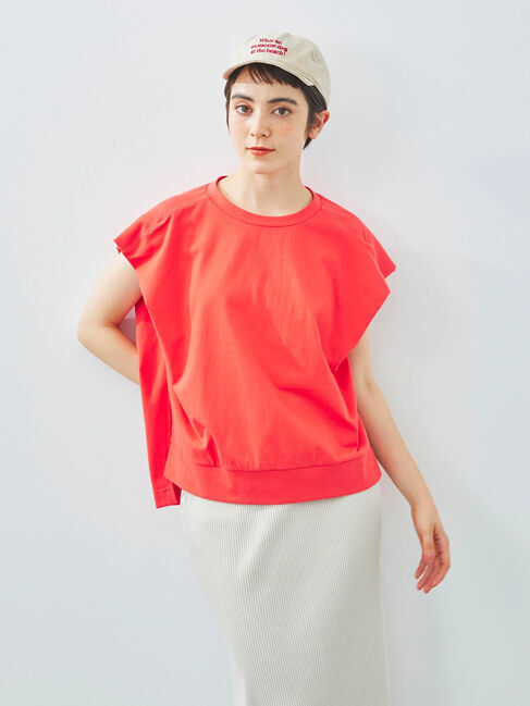 SM2「[接触冷感]肩タックフレンチスリーブカットソー」|Tシャツ・カットソー|