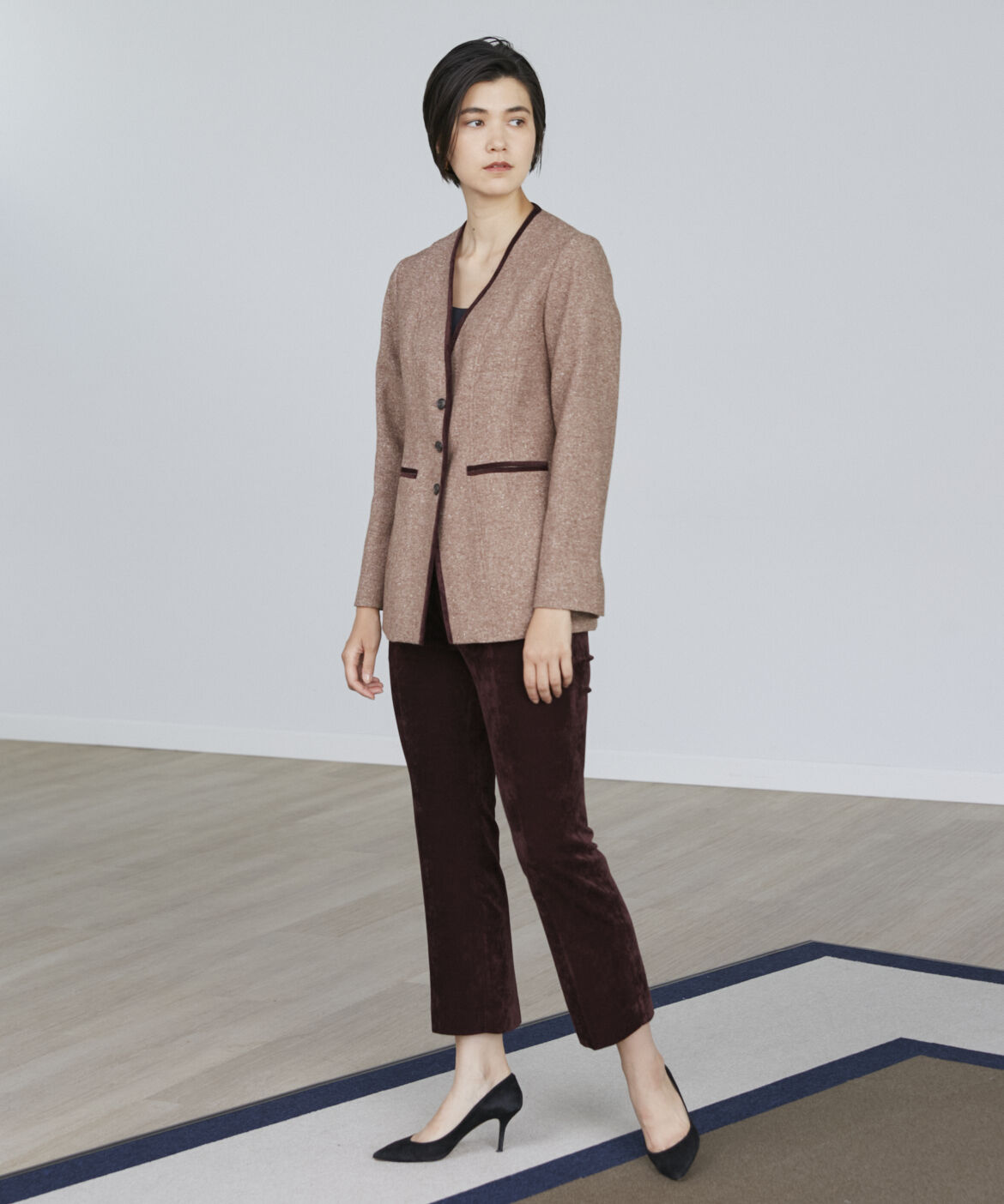 INED「ベルラインベロアパンツ《la veille by SUPERIOR CLOSET》」|その他|エンジ6