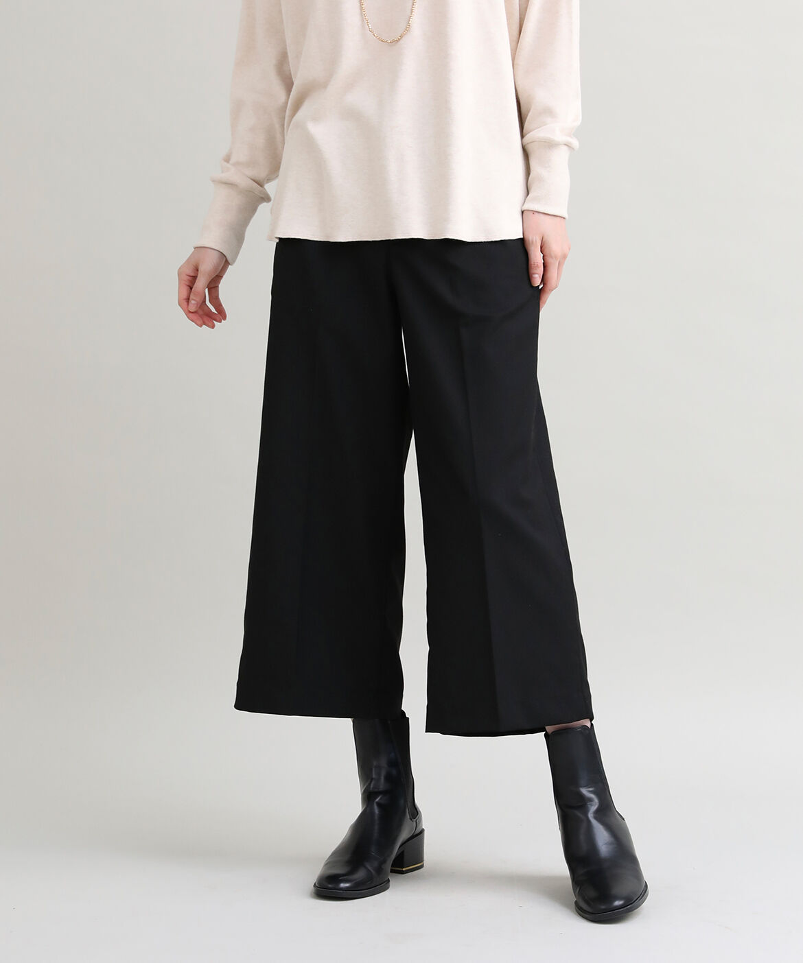 DAY by DAY it&rsquo;s international「ベーシックワイドクロップドパンツ」|その他|ブラック