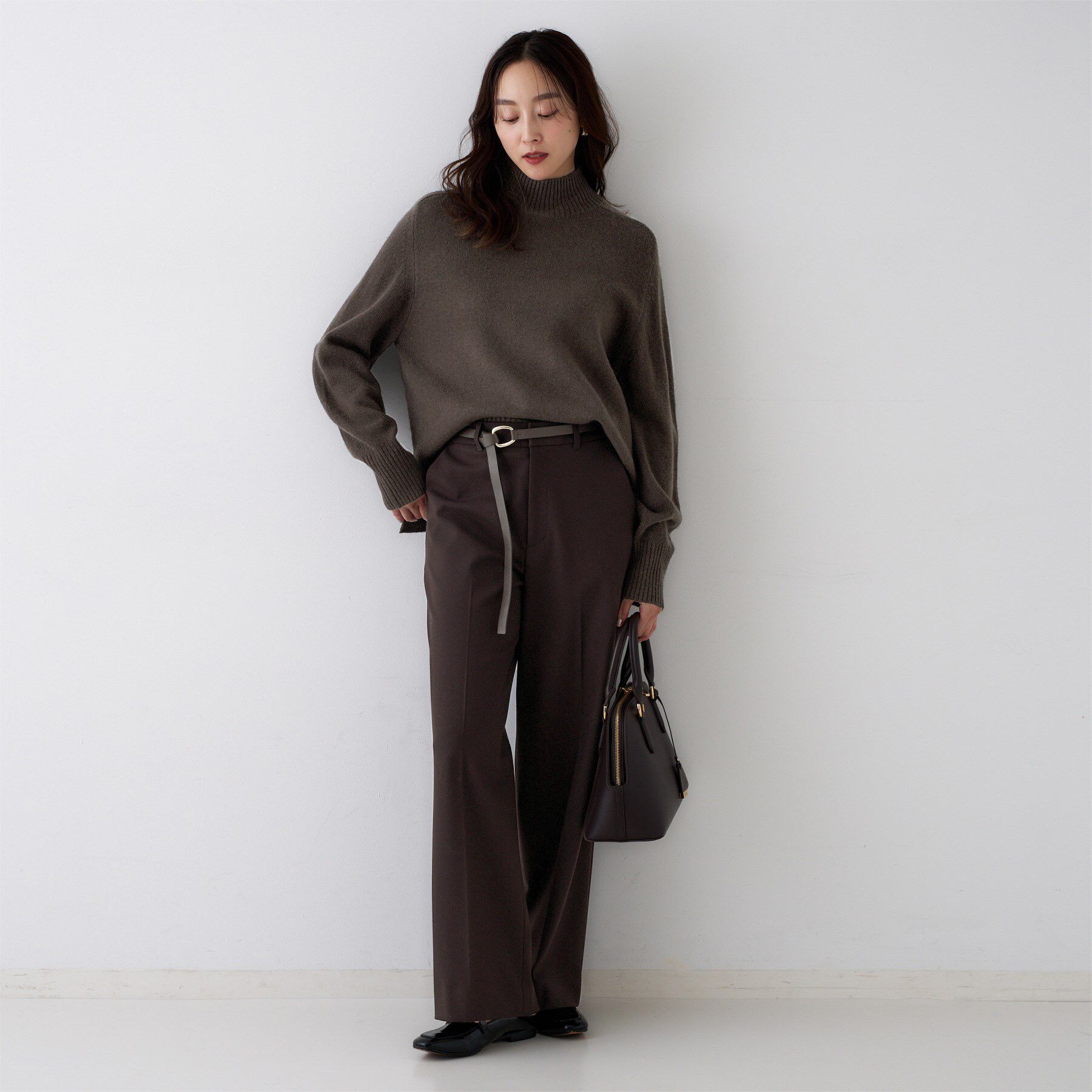 UNTITLED「【8色展開/洗える】ウールカシミヤ ハイネックニット」|ニット・セーター|