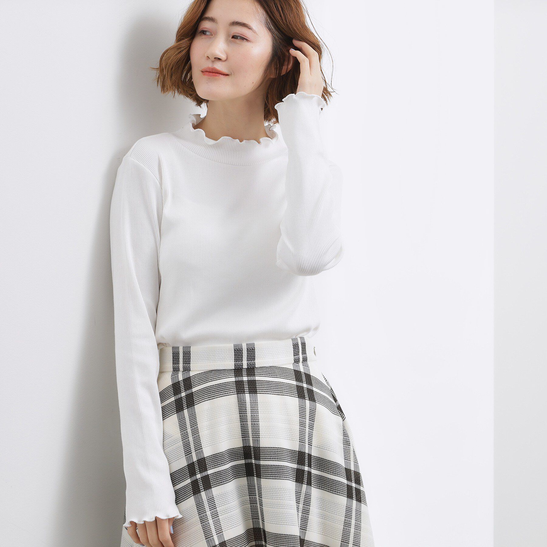 grove「シルクライクリブタートルネック」|Tシャツ・カットソー|