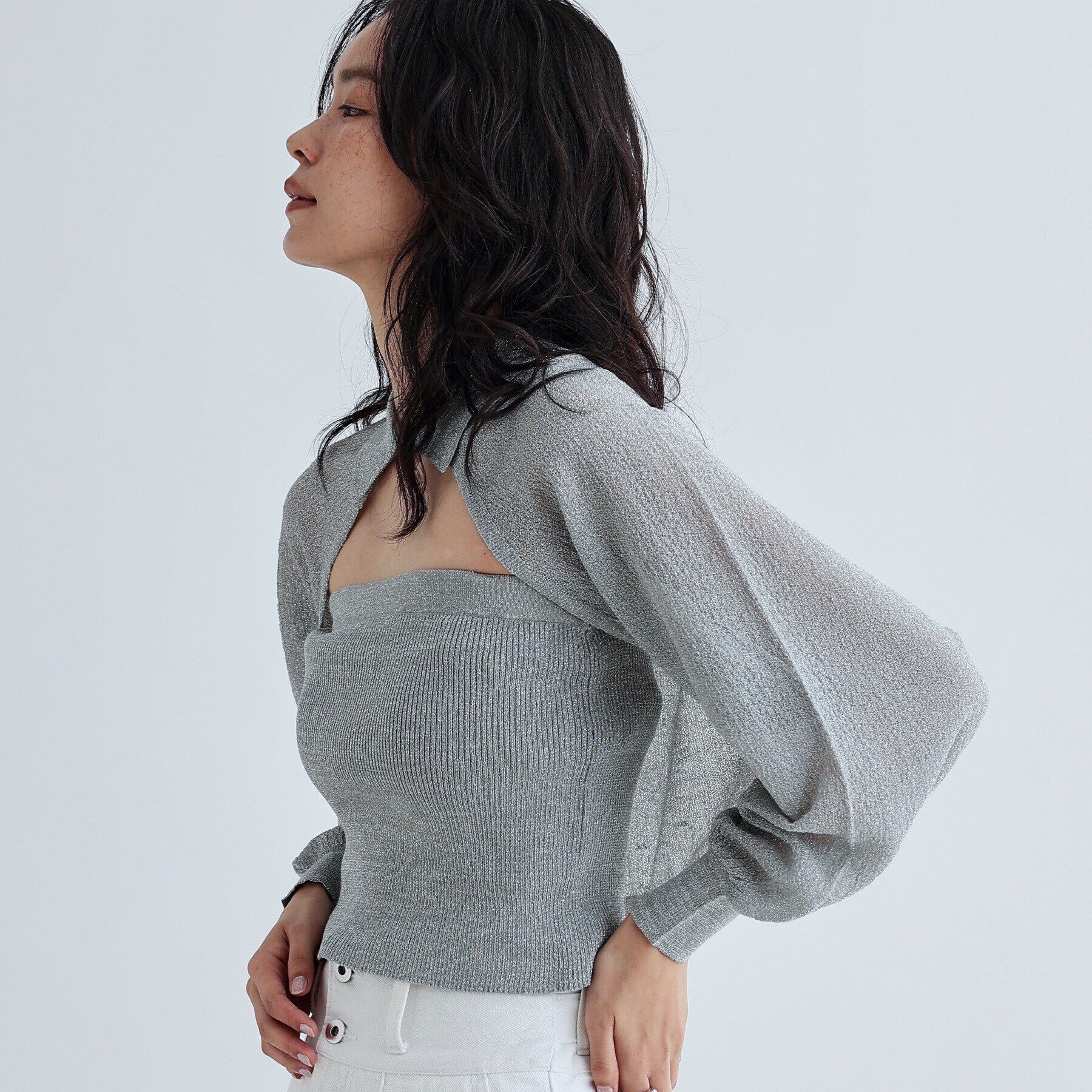 GALLEST「ビスチェポロアンサンブル」|その他|ライトグレー(011