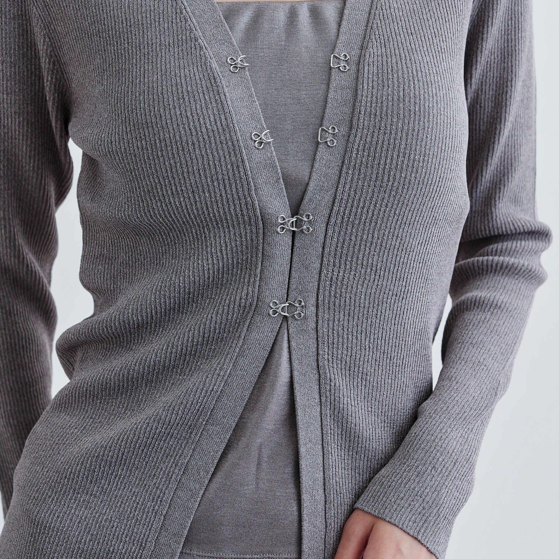 GALLEST「ナローリブカーディガン」|カーディガン|