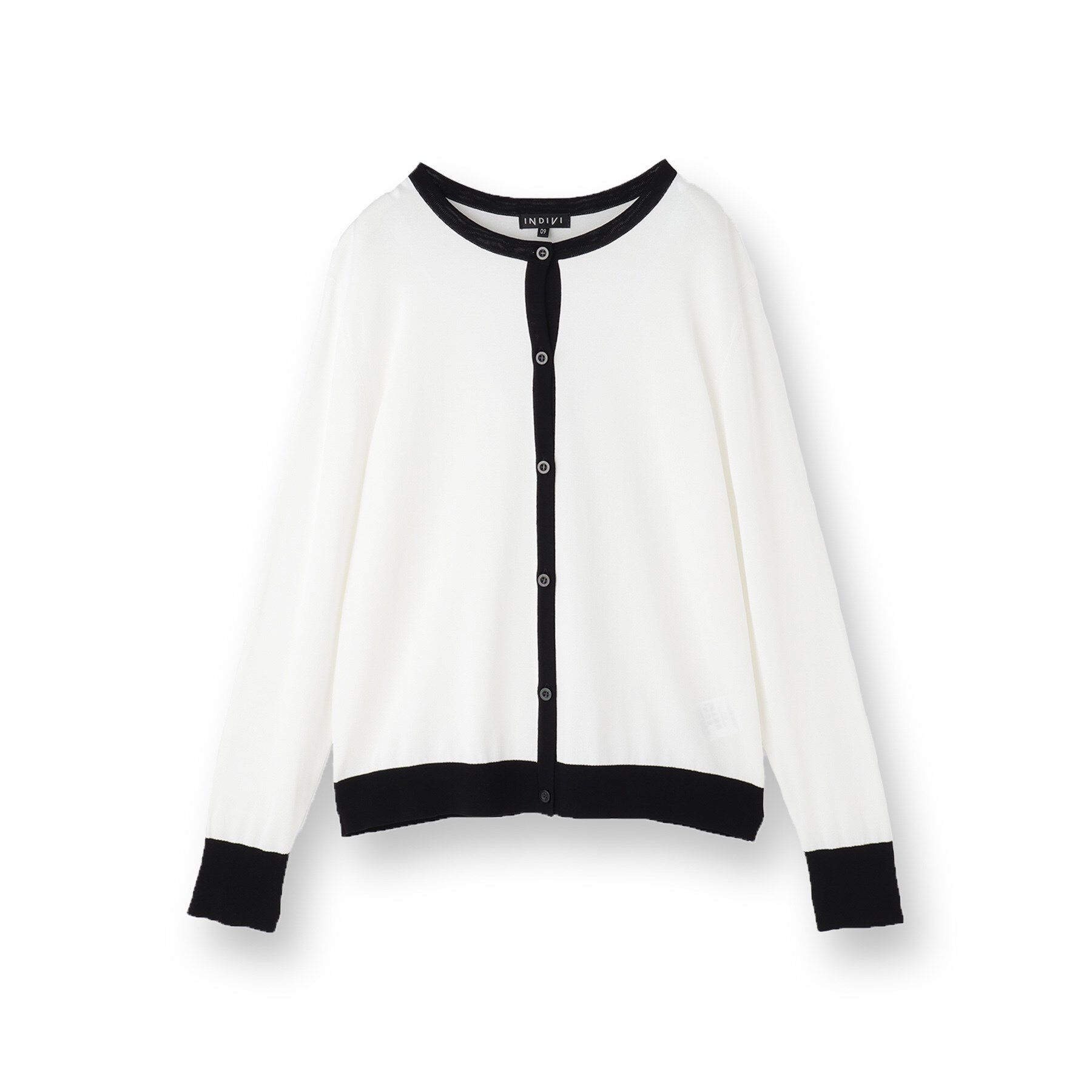 INDIVI「【通年活躍！／アンサンブル可能】クルーネックカーディガン」|カーディガン|