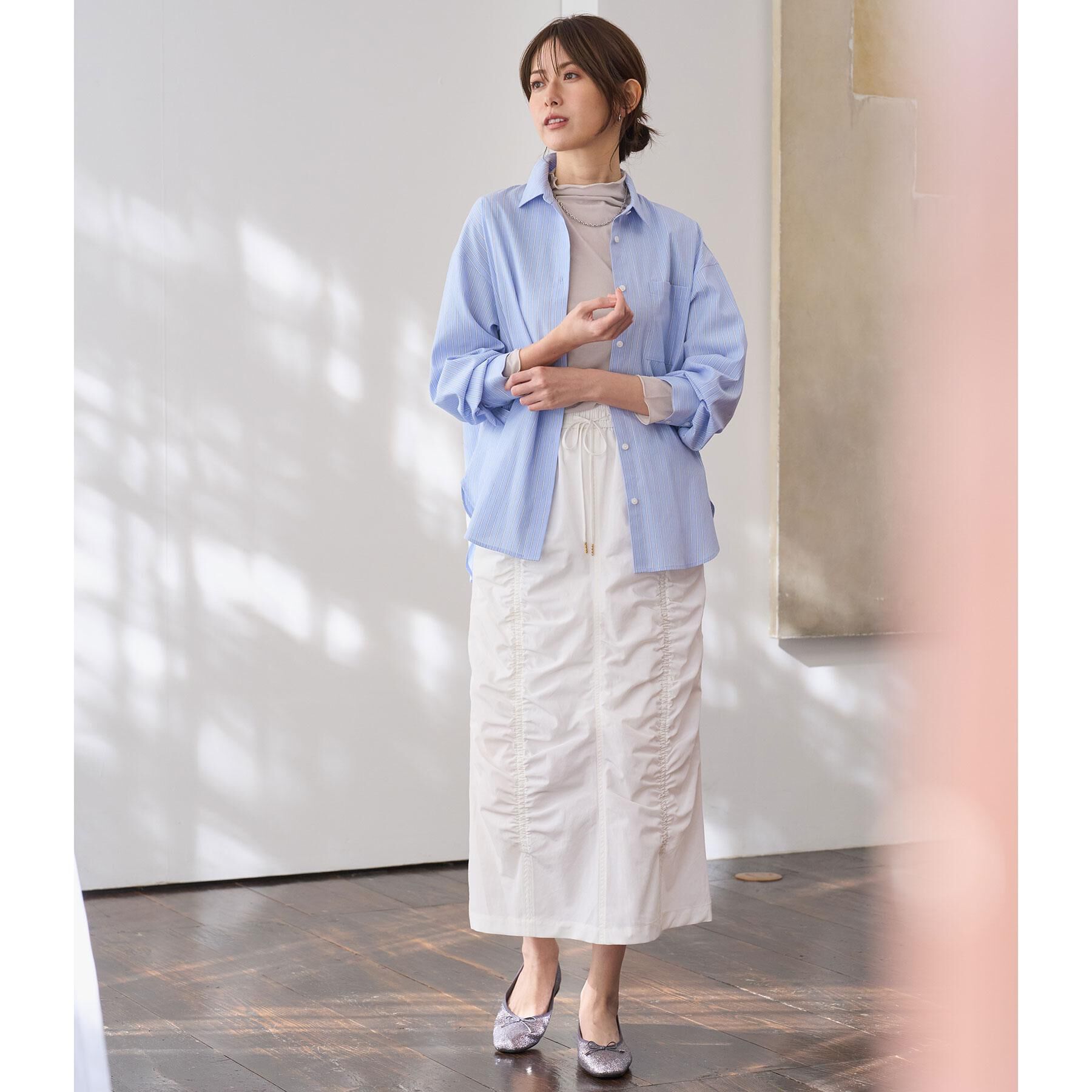 OPAQUE.CLIP「レギュラーカラーシャツ/ストライプアソート【洗濯機OK】」|シャツ・ブラウス|