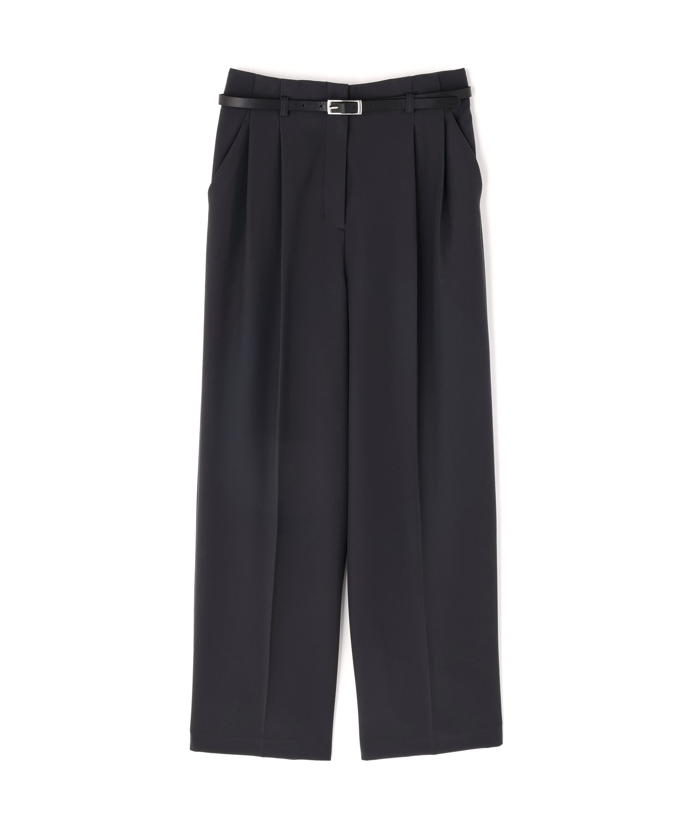  「フェイクレザーベルテッドワイドパンツ」|その他|