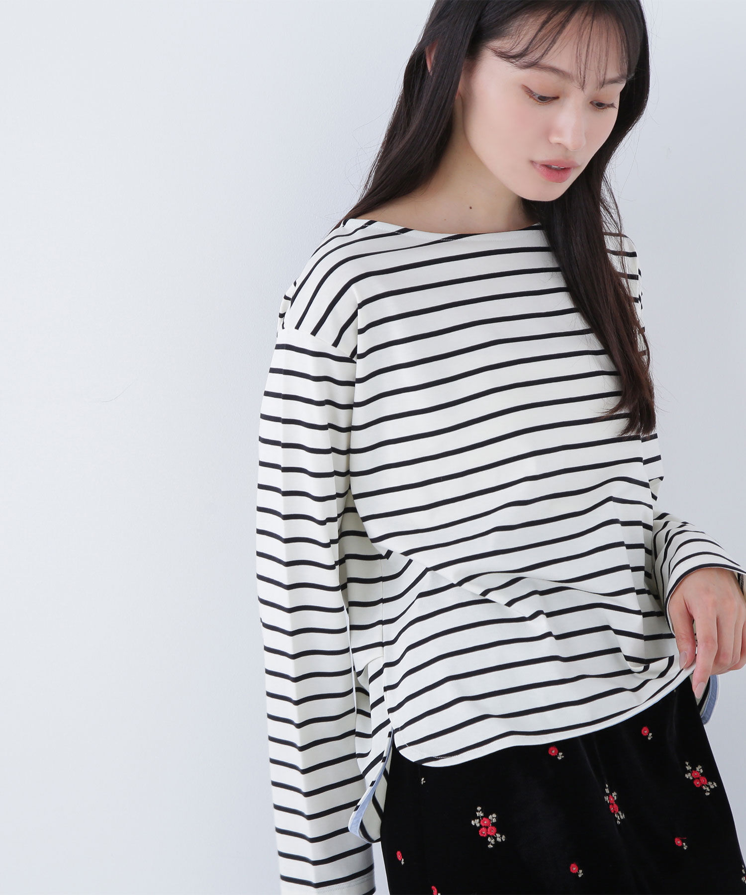  「ボーダーカットソー」|Tシャツ・カットソー|