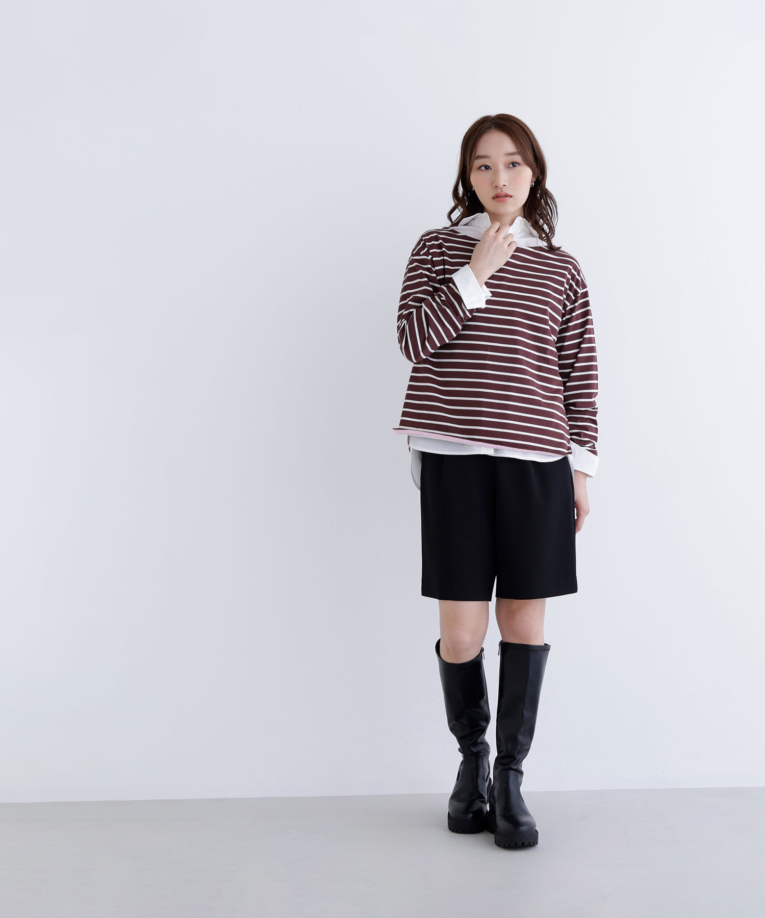  「ボーダーカットソー」|Tシャツ・カットソー|