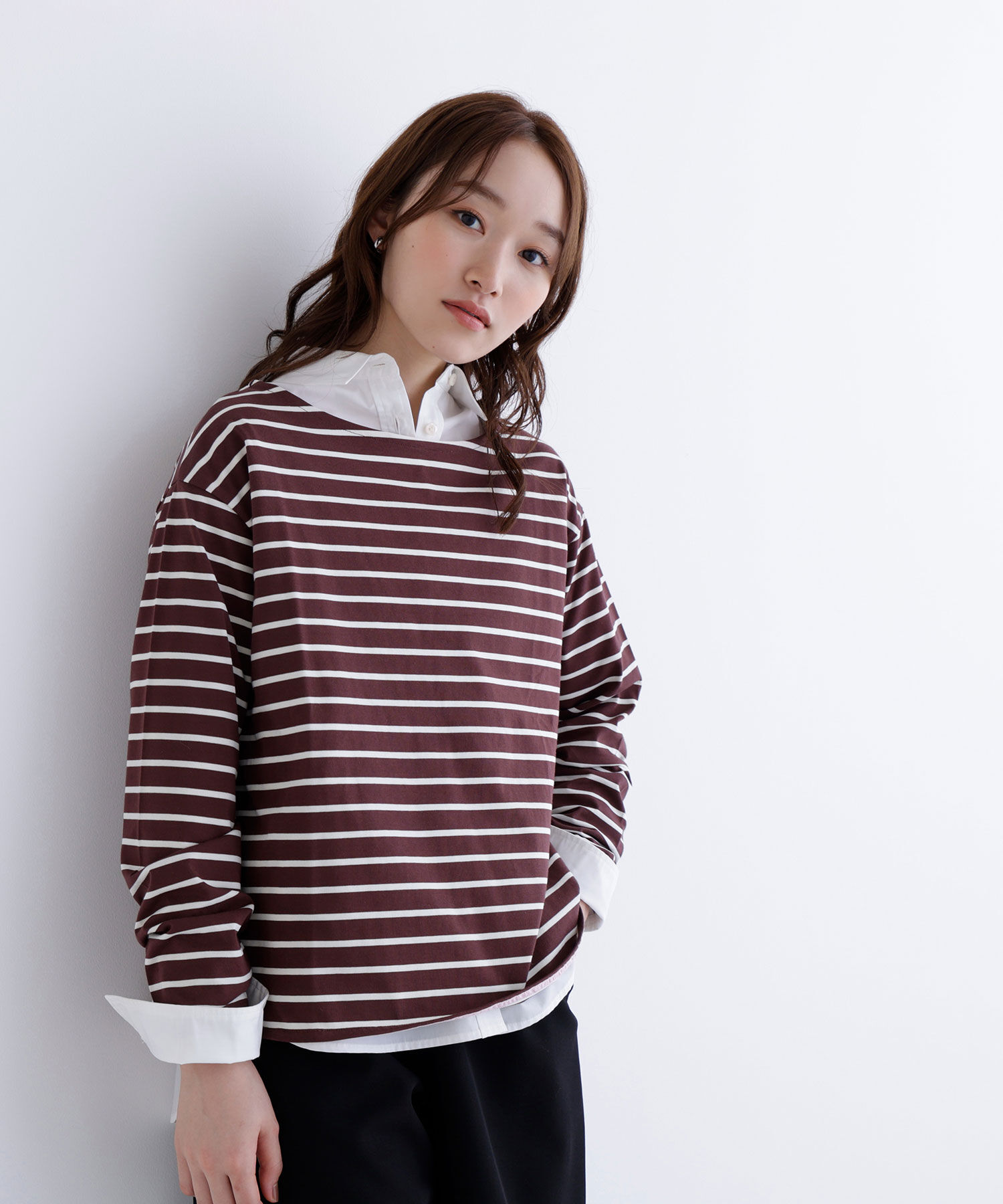  「ボーダーカットソー」|Tシャツ・カットソー|