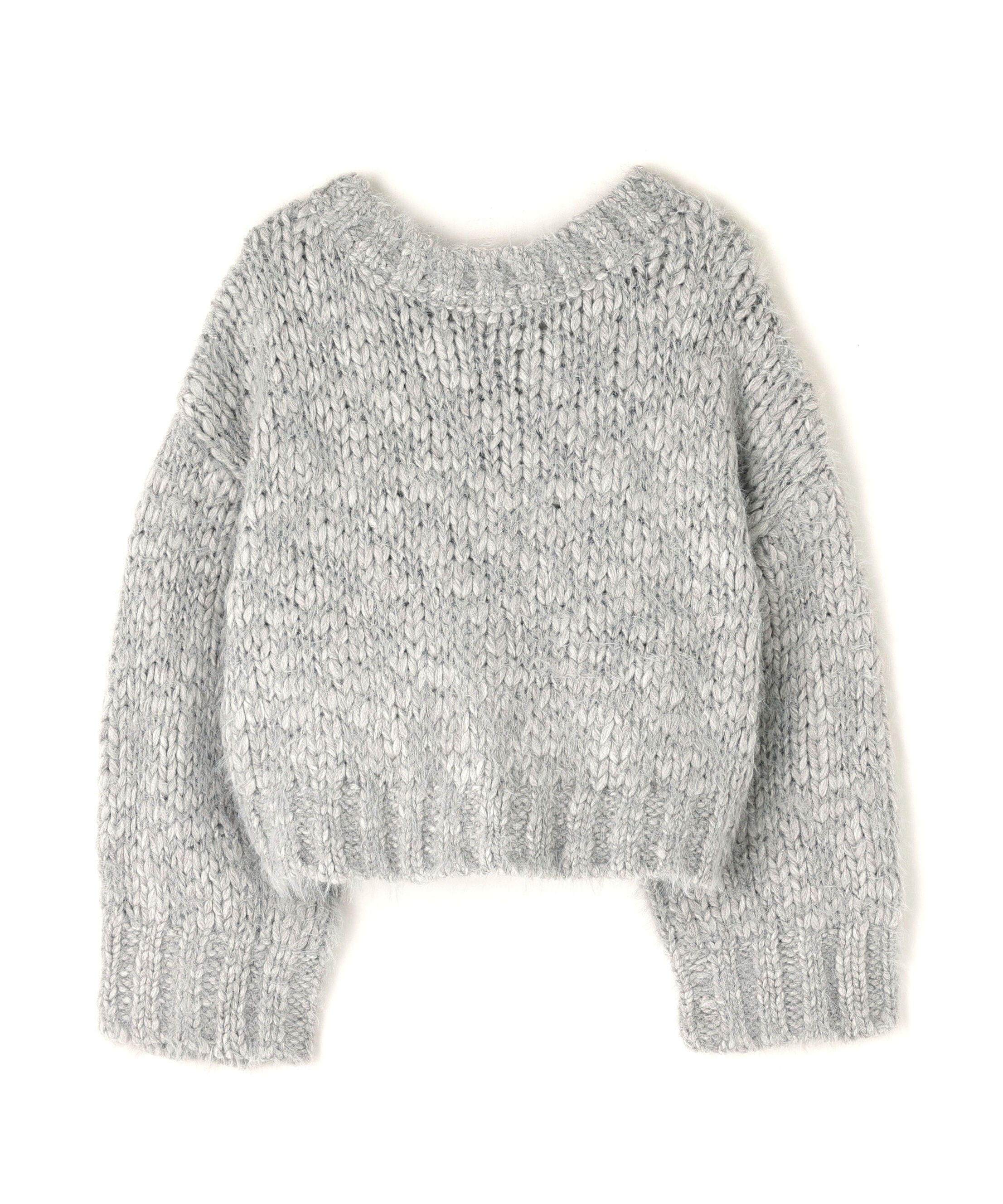  「2wayネックスラブヤーンニット」|ニット・セーター|