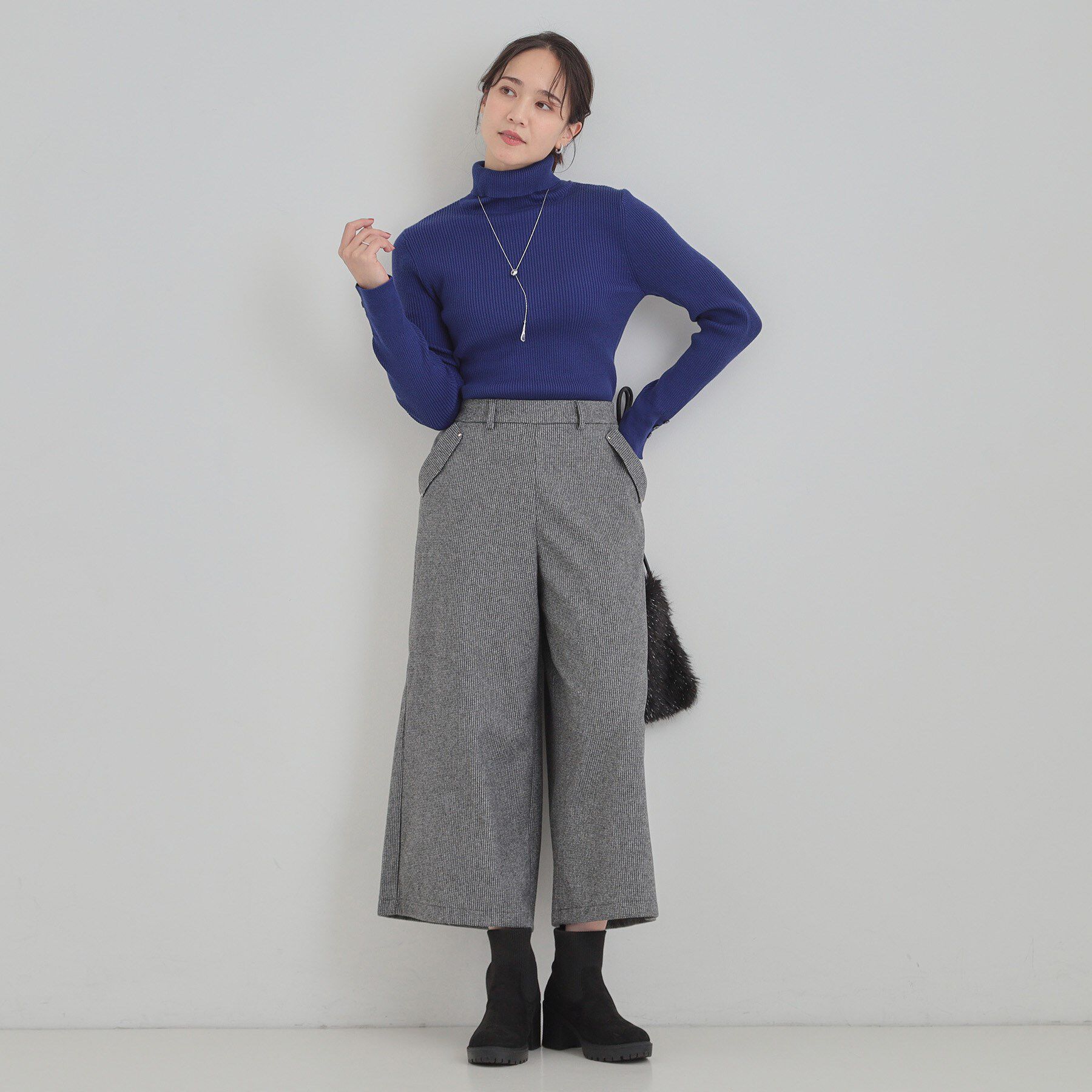 SHOO･LA･RUE「【あったか/S-LL】裏起毛ガウチョパンツ」|その他|