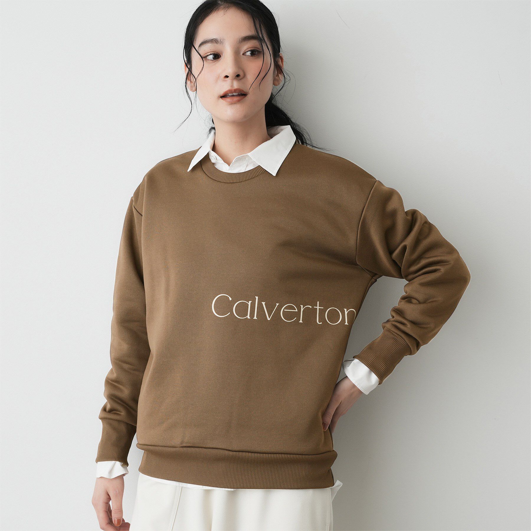 Dessin「【洗える】裏起毛ロゴスウェット」|パーカー|