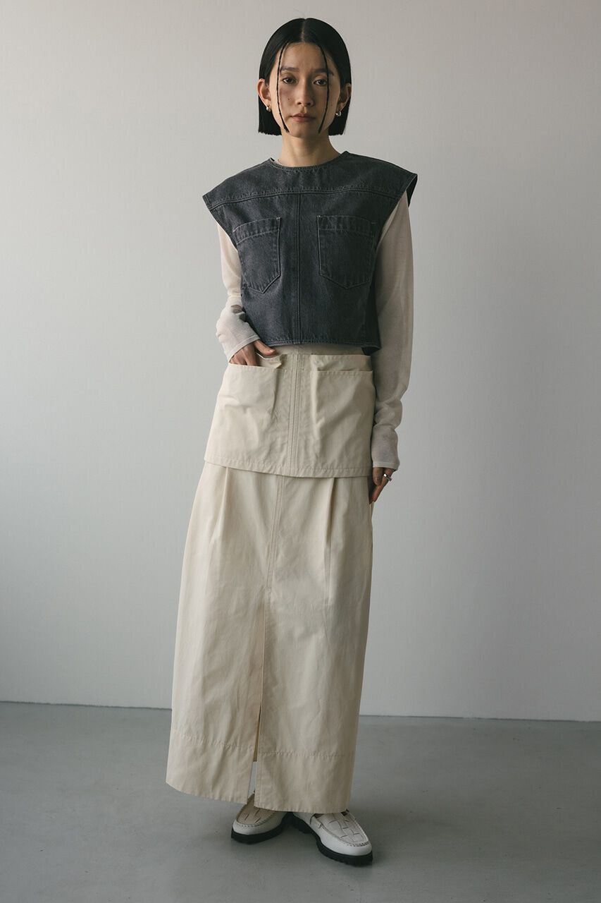 STYLEMIXER「フロントスリットタックスカート」|スカート|