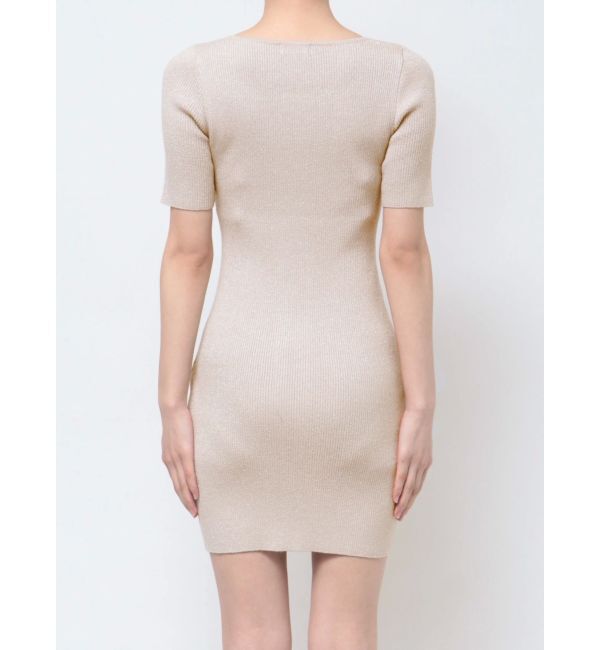 RESEXXY「ラメグリッターリブニットミニワンピース」|ワンピース|