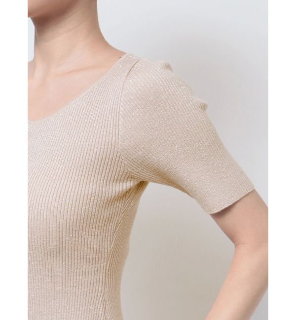 RESEXXY「ラメグリッターリブニットミニワンピース」|ワンピース|