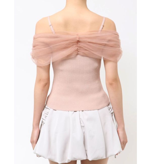 RESEXXY「シアーコンビオフショルニット」|ニット・セーター|