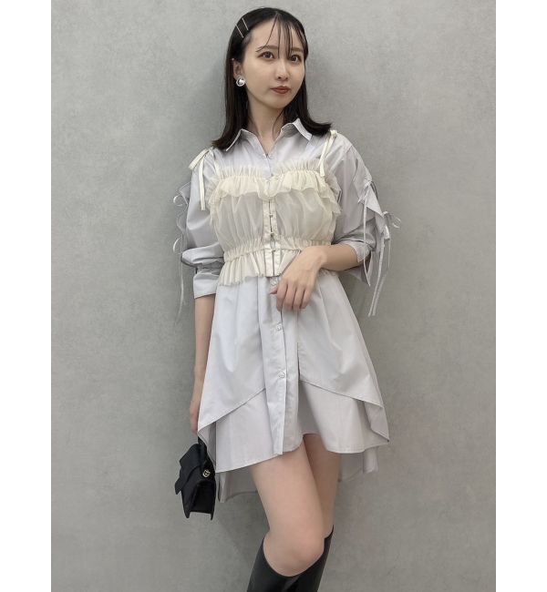 dazzlin「2wayチュールビスチェ」|キャミソール|