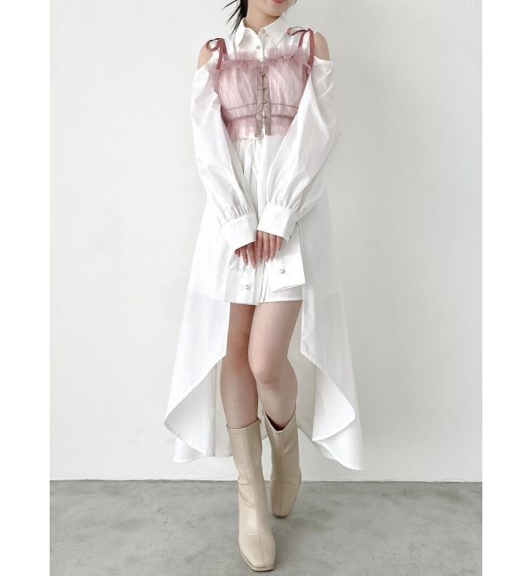 dazzlin「2wayチュールビスチェ」|キャミソール|