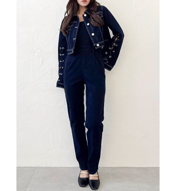 dazzlin「デニムシャツボレロジャケット」|デニムジャケット|