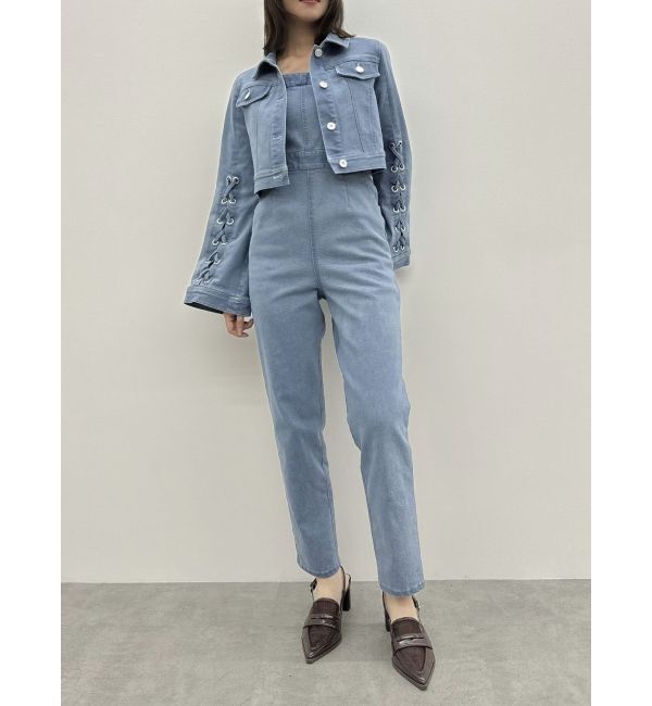 dazzlin「デニムシャツボレロジャケット」|デニムジャケット|