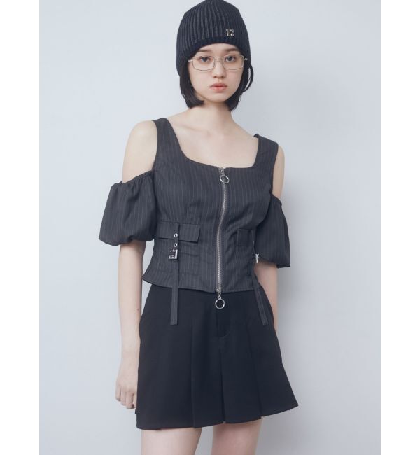 EMODA「チャームベルトプリーツスカート」|スカート|