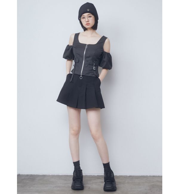 EMODA「チャームベルトプリーツスカート」|スカート|