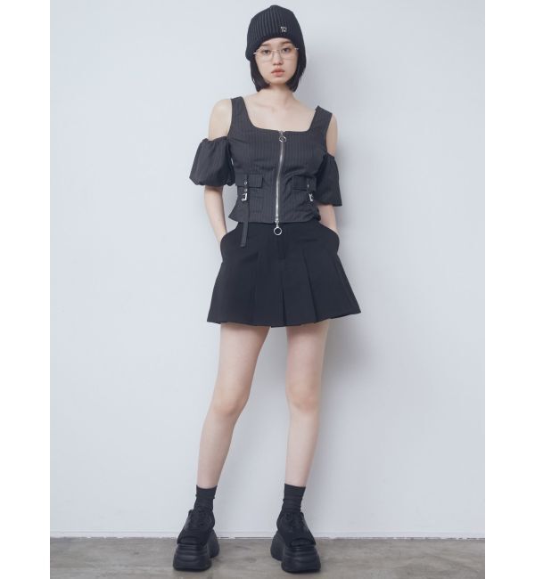 EMODA「チャームベルトプリーツスカート」|スカート|