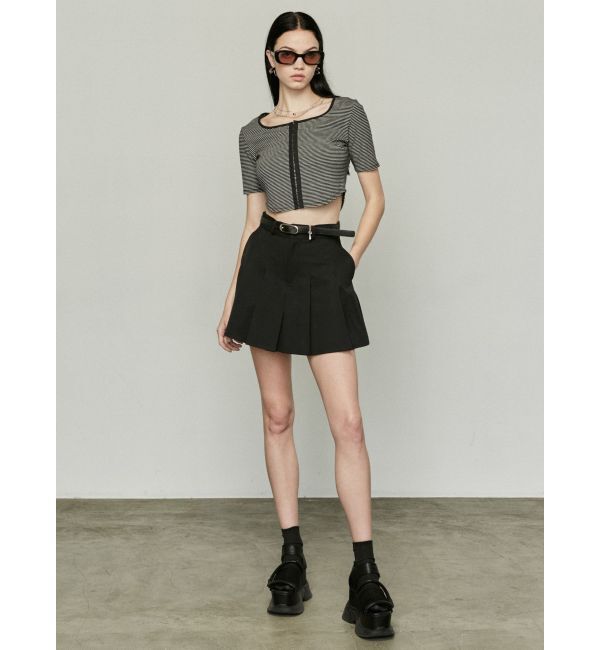 EMODA「チャームベルトプリーツスカート」|スカート|
