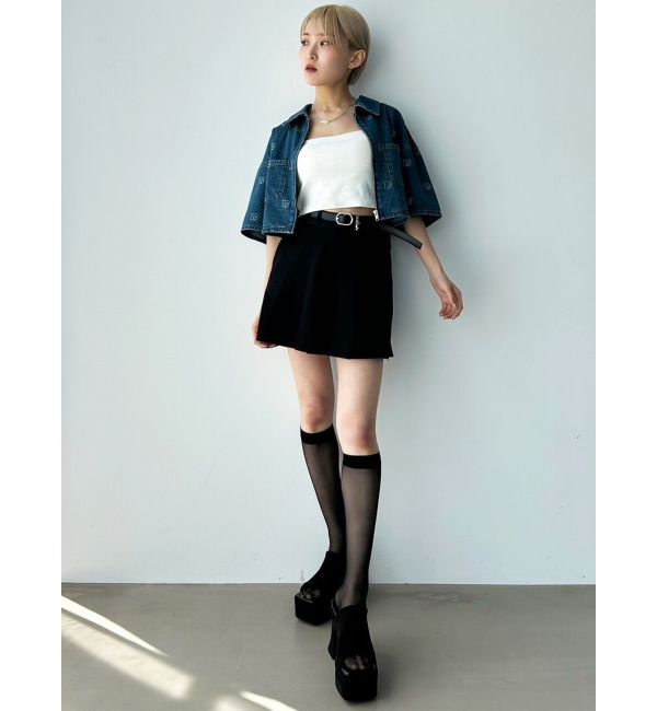 EMODA「チャームベルトプリーツスカート」|スカート|