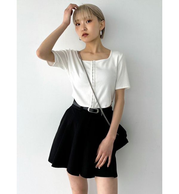 EMODA「チャームベルトプリーツスカート」|スカート|