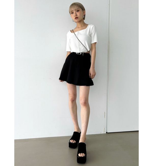 EMODA「チャームベルトプリーツスカート」|スカート|