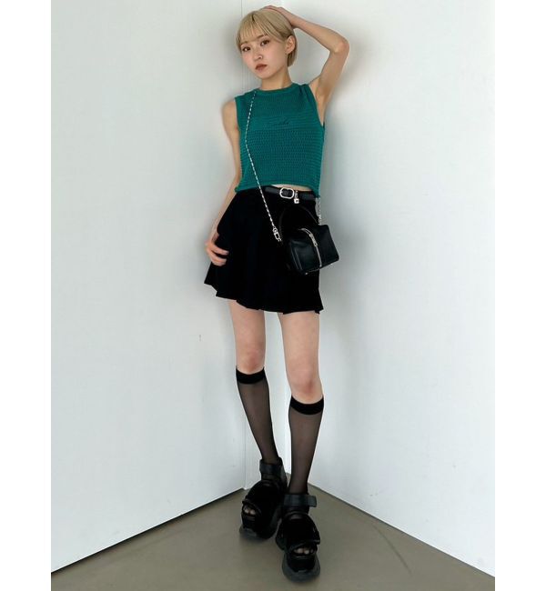 EMODA「チャームベルトプリーツスカート」|スカート|