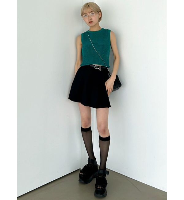 EMODA「チャームベルトプリーツスカート」|スカート|