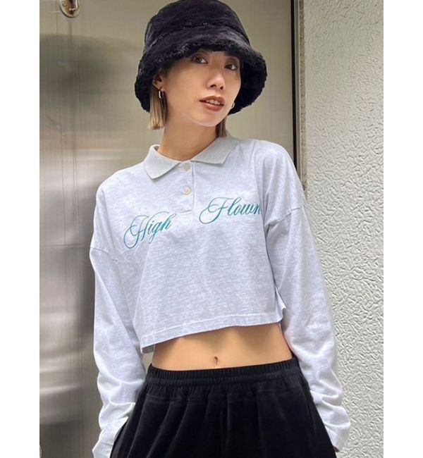 EMODA「グラフィカルポロロングTシャツ」|Tシャツ・カットソー|
