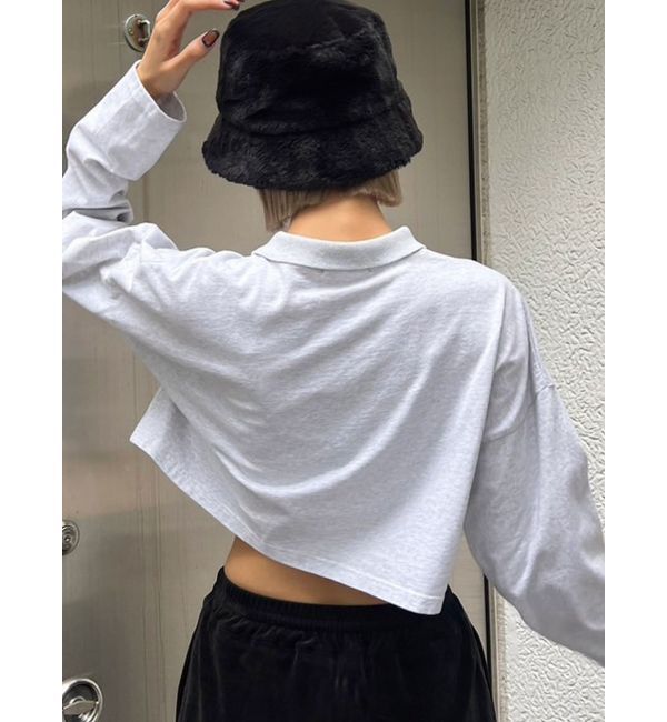 EMODA「グラフィカルポロロングTシャツ」|Tシャツ・カットソー|