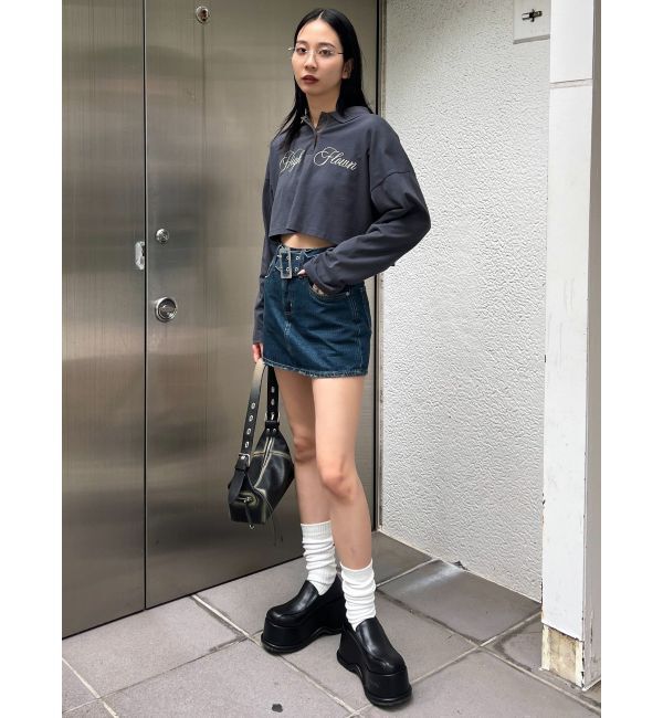 EMODA「グラフィカルポロロングTシャツ」|Tシャツ・カットソー|