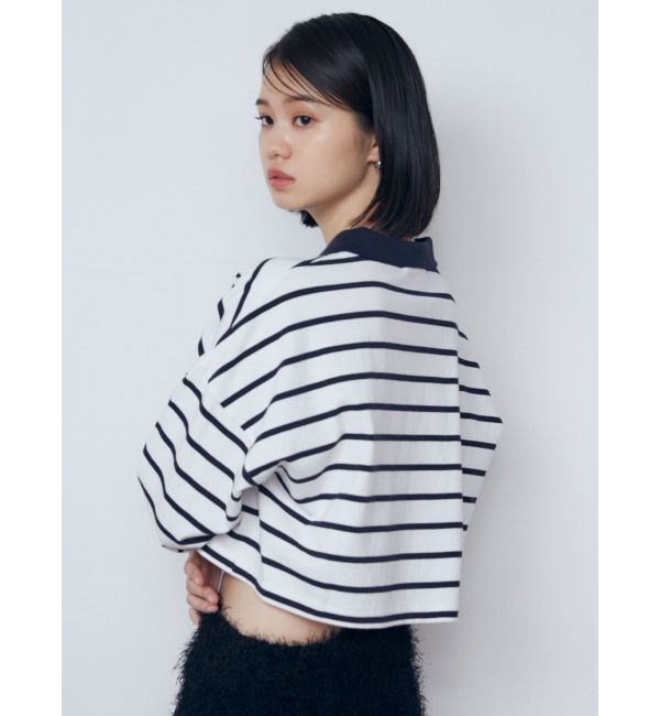 EMODA「グラフィカルポロロングTシャツ」|Tシャツ・カットソー|