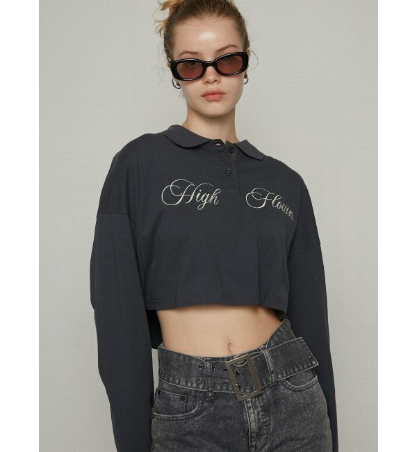 EMODA「グラフィカルポロロングTシャツ」|Tシャツ・カットソー|