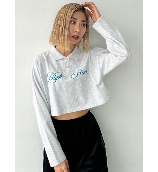 EMODA「グラフィカルポロロングTシャツ」|Tシャツ・カットソー|
