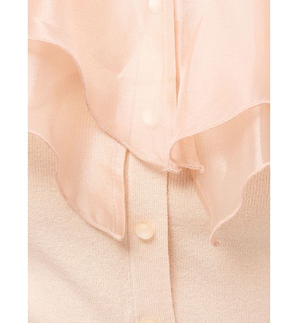 MERCURYDUO「異素材ラッフルコンパクトニット」|ニット・セーター|