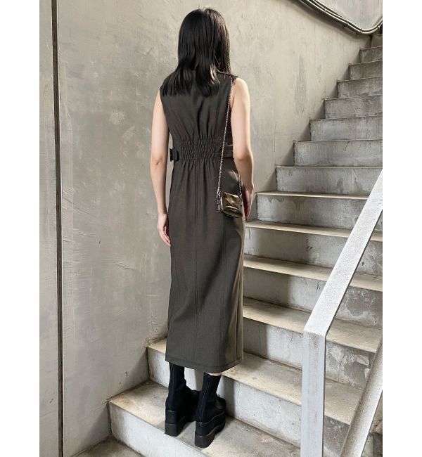 MURUA「サイドベルトジップナローワンピース」|ワンピース|