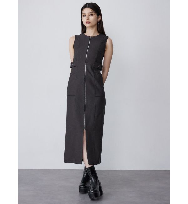MURUA「サイドベルトジップナローワンピース」|ワンピース|