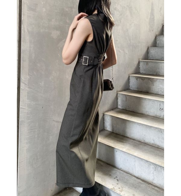 MURUA「サイドベルトジップナローワンピース」|ワンピース|