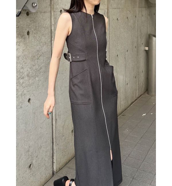 MURUA「サイドベルトジップナローワンピース」|ワンピース|